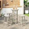 WestinTrends Malibu All Weather Hdpe Outdoor Patio Bar Height Bistro Set (4-Piece) - 2 of 4