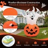 NAYSAYE Inflatable Holiday Decoration Ghost Pumpkin for Halloween Yard Party Outdoor Display, White and Pumpkin, 54"*36"*72" - 4 of 4
