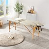 Yaheetech Portable and Adjustable Massage Table Bed, Spa Table with Headrest, Armrest, Hand Pallet, Face Cradle - 2 of 4