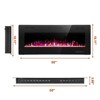 R.W.FLAME Electric Fireplace Wall-Mounted Recessed Ultra-Thin LED Heater, 6 Sizes, Touch Screen, with Remote - 4 of 4
