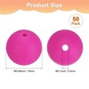 Unique Bargains Round Loose Rubber Beads Craft Smooth Ball Small Hole for DIY Crafts 50 Pcs - 3 of 4