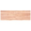vidaXL Bathroom Countertop Light Brown 70.9 in.x23.6 in.x(0.8 in.-1.6 in.) Treated Solid Wood - 3 of 4