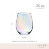 Twine Luster Stemless Champagne Glasses, Set of 2 - 3 of 4