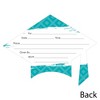 Big Dot of Happiness Teal Graduation Party Invitations - Shaped Fill-In Invite Cards with Envelopes - Set of 12 - 3 of 4
