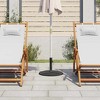 vidaXL Umbrella Base Patio Parasol Umbrella Stand Weighted Base Cast Iron - Black 17.7" x 17.7" x 11.8" - 3 of 4