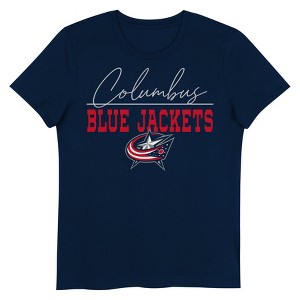 NHL Columbus Blue Jackets Girls' V-Neck T-Shirt - 1 of 1
