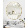 Bathroom Mirror - Matte Metal Frame Rounded Rectangle Wall Mirror for Bathroom, Bedroom & Entryway - 3 of 4