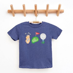 The Juniper Shop Golf Icons Watercolor Toddler Short Sleeve Tee - 1 of 3