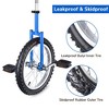 Yescom 16 In Wheel Outdoor Unicycle Adjustable Seat Exercise Bicycle Balance Training for Adults Teenagers Kids, Blue - 4 of 4