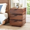 WOWLIVE 3 Drawer Nightstand with Rotating Drawers, Modern Wood Bedside Table for Bedroom Living Room, Small Dresser - 4 of 4