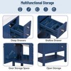 NicBex 30" Bathroom Vanity with Resin Sink, Bathroom Cabinet Storage with 1 Spacious Cabinet, 2 Drawers, and 1 Open Shelf for Bathroom, Blue - 4 of 4