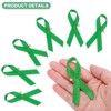 Unique Bargains Satin Awareness Ribbons with Safety Pins 200 Pcs - 2 of 4