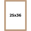 PosterPalooza | Weathered Yellow Picture Frame - UV Acrylic, Foam Board Backing, Hanging Hardware - 2 of 4