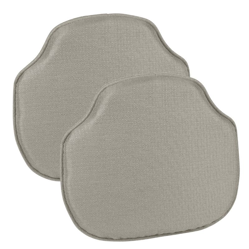 Gripper Omega Windsor Chair Cushion Set of 2 - Gray, 2 of 4