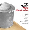 Amici Home Newport Collection Galvanized Metal Storage Canister, Food Safe - 3 of 4