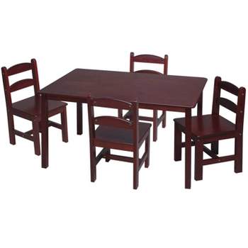 5pc Kids' Rectangle Table and Chair Set - Gift Mark