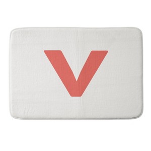 Deny Designs April Lane Art Block Monogram Memory Foam Bath Mat - 1 of 4