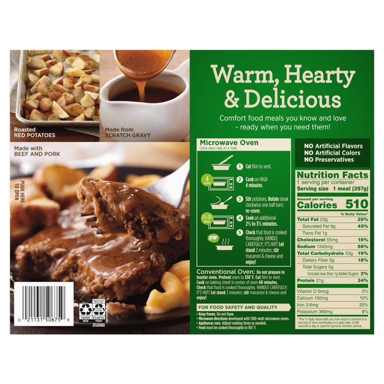 Marie Callender's Frozen Salisbury Frozen Steak Dinner - 14oz, 4 of 6