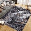 Area Rug Soft Modern Abstract Boho Washable Large Machine Rug Non-Slip Low Pile Carpets for Bedroom Entryway Office Dining Table - 3 of 4