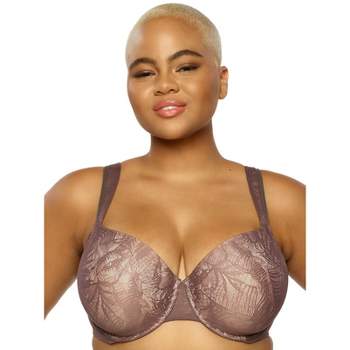 Paramour By Felina Women's Amaranth Cushioned Comfort Unlined Minimizer Bra  (sparrow, 38h) : Target