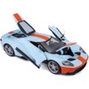 2017 Ford GT Blue with Orange Stripe "Special Edition" 1/18 Diecast Model Car by Maisto - 3 of 3