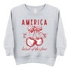 The Juniper Shop Land Of The Free Cherries Toddler Sweatshirt - 2 of 4