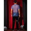 Lars Amadeus Men's Round Neck Short Sleeve Shiny See-Through Party Mesh Sheer T-Shirt - 3 of 4
