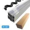 Greenhouse Kit, 6.6 FT Lock Channel & Spring Wire - PVC-Coated Wires & Aluminum Lock Channels for Plastic Film, Shade Cloth - 3 of 4