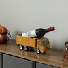 Vintiquewise Decorative Rustic Metal Yellow Single Bottle Truck Wine Holder for Tabletop or Countertop - image 2 of 4