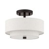 Livex Lighting Meridian 2 - Light Semi-Flush Mount in  English Bronze - 2 of 4