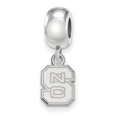 Black Bow Jewelry Sterling Silver North Carolina State Wolfpack NCAA Bead Charm