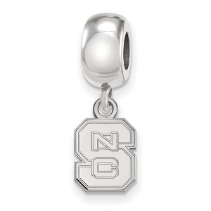 Black Bow Jewelry Sterling Silver North Carolina State Wolfpack NCAA Bead Charm - 1 of 4
