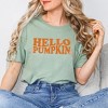 Simply Sage Market Women's Hello Pumpkin Flowers Short Sleeve Graphic Tee - 2 of 4