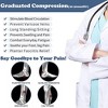 Medical Compression Socks for Men & Women (2 Pairs, White) – Knee High Support - 4 of 4