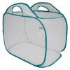 Racxily (4 pack) Mesh Pop Up Hamper, Foldable Laundry Basket for Home, Dorm, Travel & Storage, Green - 4 of 4