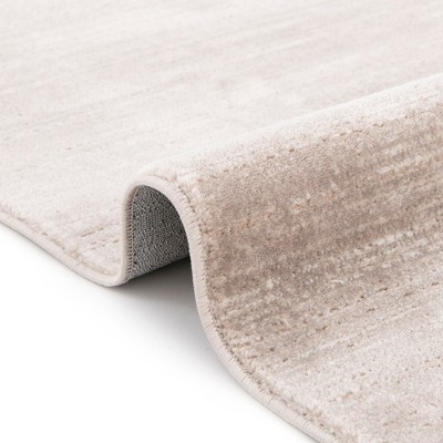 Reversible Easy-Care Brown Synthetic 4' x 6' Area Rug