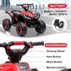 12V Kids Ride On ATV, 4 Wheeler Electric Vehicle for Toddlers, Battery Powered Motorized Quad Toy Car - 3 of 4