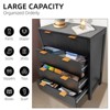 4 Drawer Dresser, Tall Wooden Dresser with Gold Handles - 3 of 4
