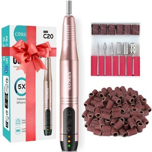COSLUS Cordless Nail Drill Electric File: Professional for Acrylic Gel Dip Powder Nails Portable Nail Drill Machine Kit for Manicure Pedicure Nail Set - 1 of 4