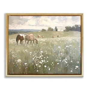 Stupell Industries Horses in Pasture, 21" x 17" - 1 of 4