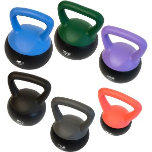 Bintiva Sea and Iron Sand Filled Kettlebells - 6pc Set  of 5lb, 10lb, 15lb, 20lb, 25lb, 30lb - 1 of 4