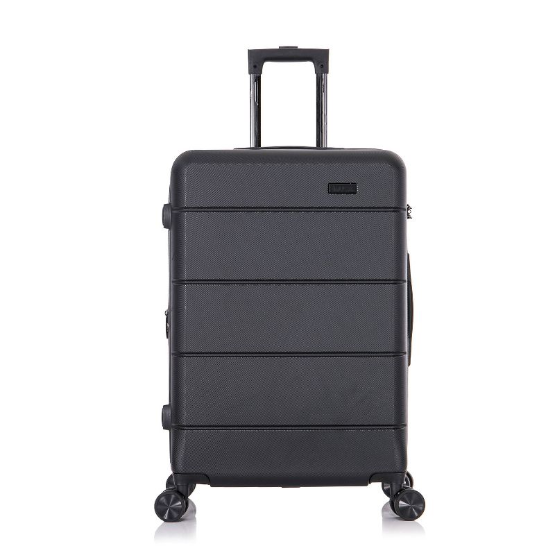 InUSA Elysian Lightweight Hardside Medium Checked Spinner Suitcase, 3 of 22