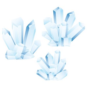 Beistle Winter Wonderland Ice Crystal Stand-Ups, Asstd, (3/Box) Multicolored - 1 of 3
