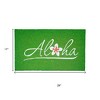 HomeRoots 17" X 29" Green And White Aloha Outdoor Coir Door Mat - 3 of 4