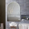 TUYOHW 24x36 Inch Wall Mount Bathroom Mirror,Modern Arched Wall Mount Vanity Mirror for Bathroom,Bedroom - 2 of 4