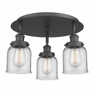 Bell - 3 Light Flush Mount In Art Deco Style-9.25 Inches Tall and 16.75 Inches Wide - 1 of 1