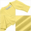 BLUEMING Girls Solid Color Knit Cardigan Long Sleeve Button Front Sweater with Pockets Adorable Loose Fit Kids Outerwear - 4 of 4