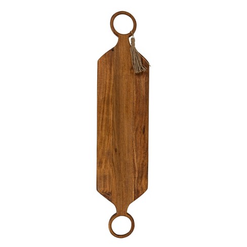 10 Round Wooden Paddle Serving Board - Hearth & Hand™ With
