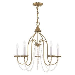 Livex Lighting Alessia 5 - Light Chandelier in  Antique Brass - 1 of 2