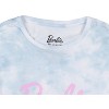 Mattel Girl's Barbie Convertible Tie-Dye Kids Short Sleeve T-Shirt - 3 of 4